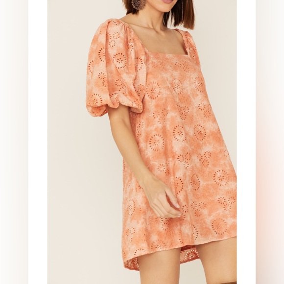 Jen’s Pirate Booty Ashbury Mini Dress Eyelet Tie Dye Size XS - Picture 2 of 11